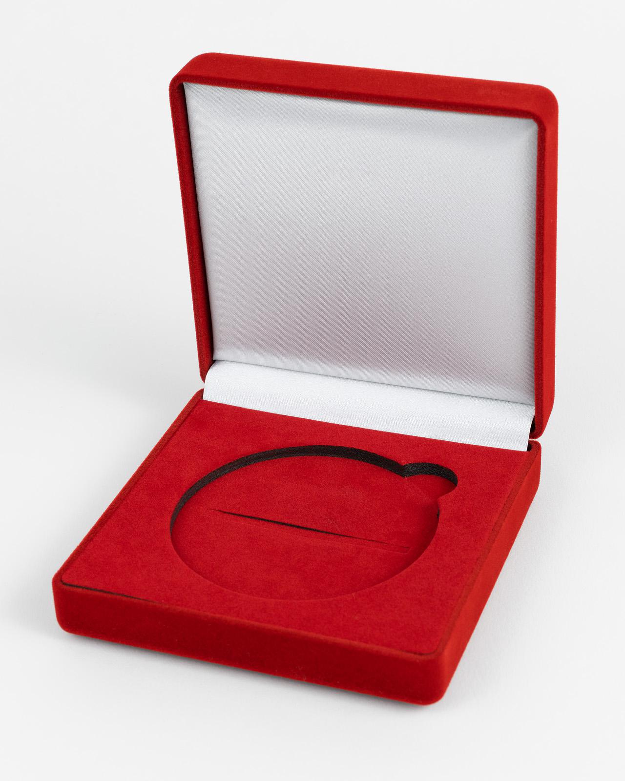 Écrin en velours rouge
