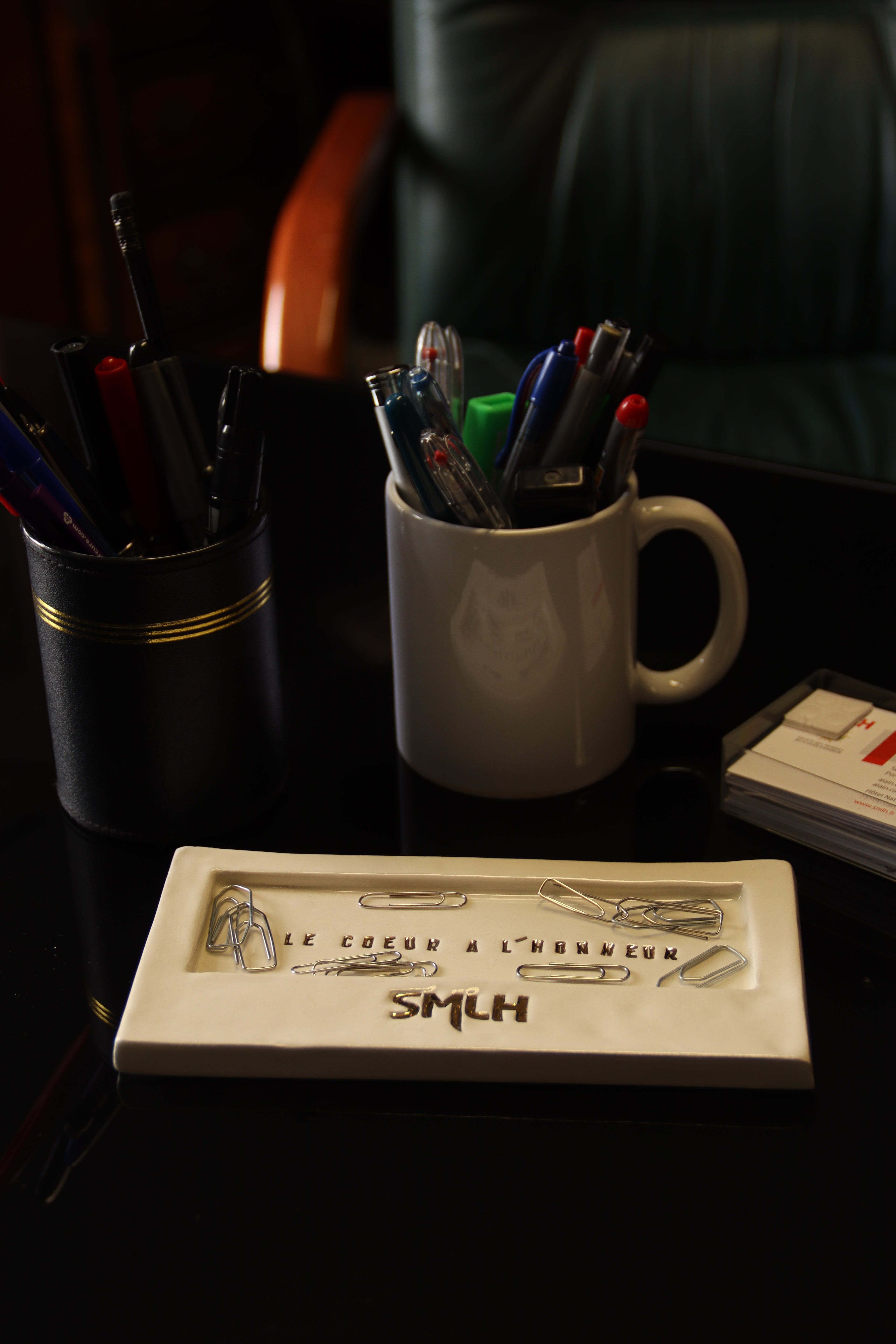 Vide-poche en porcelaine "Le Cœur à l'honneur"