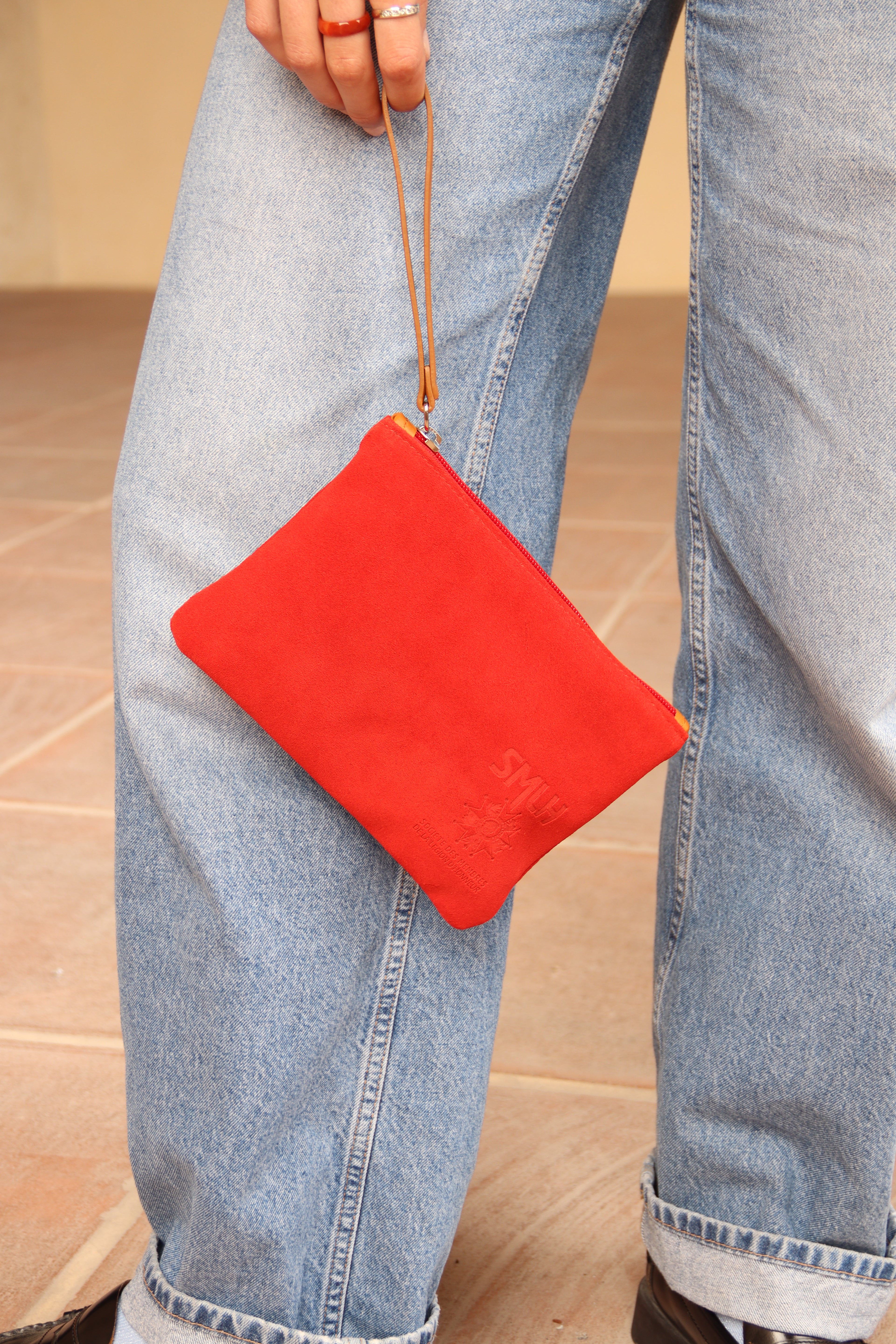 Pochette en cuir