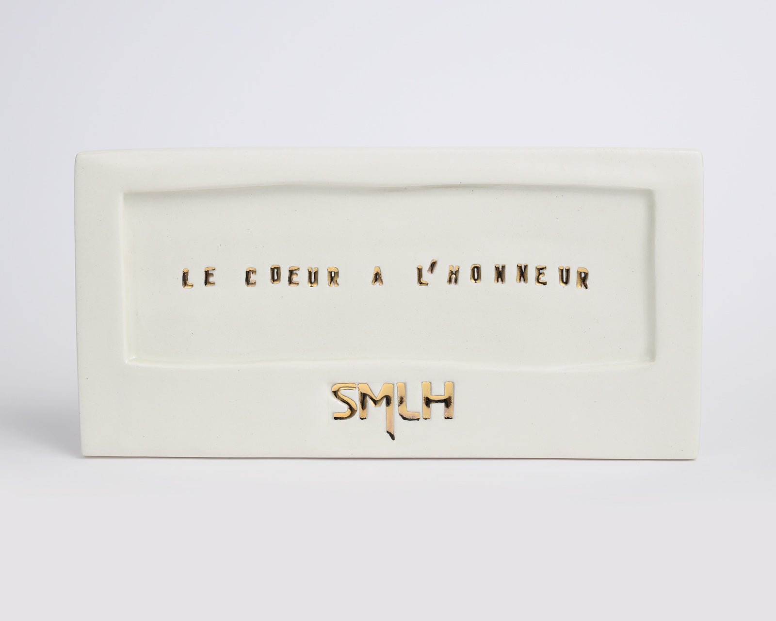 Vide-poche en porcelaine "Le Cœur à l'honneur"