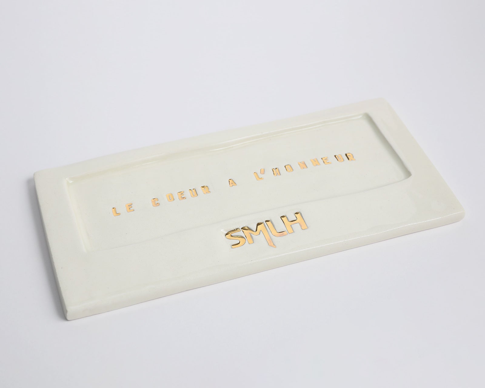 Vide-poche en porcelaine "Le Cœur à l'honneur"